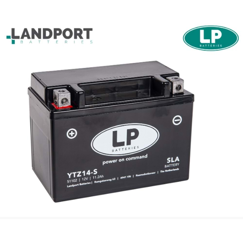 LP BTZ14S-SLA (YTZ14S-SLA) 12V-11 AMPER 230 CCA BAKIMSIZ AKÜ