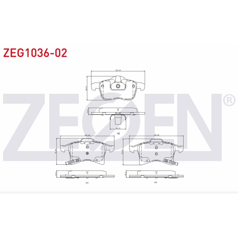 Disk Balata Opel Corsa C, Combo, Astra H Ön - ZEGEN