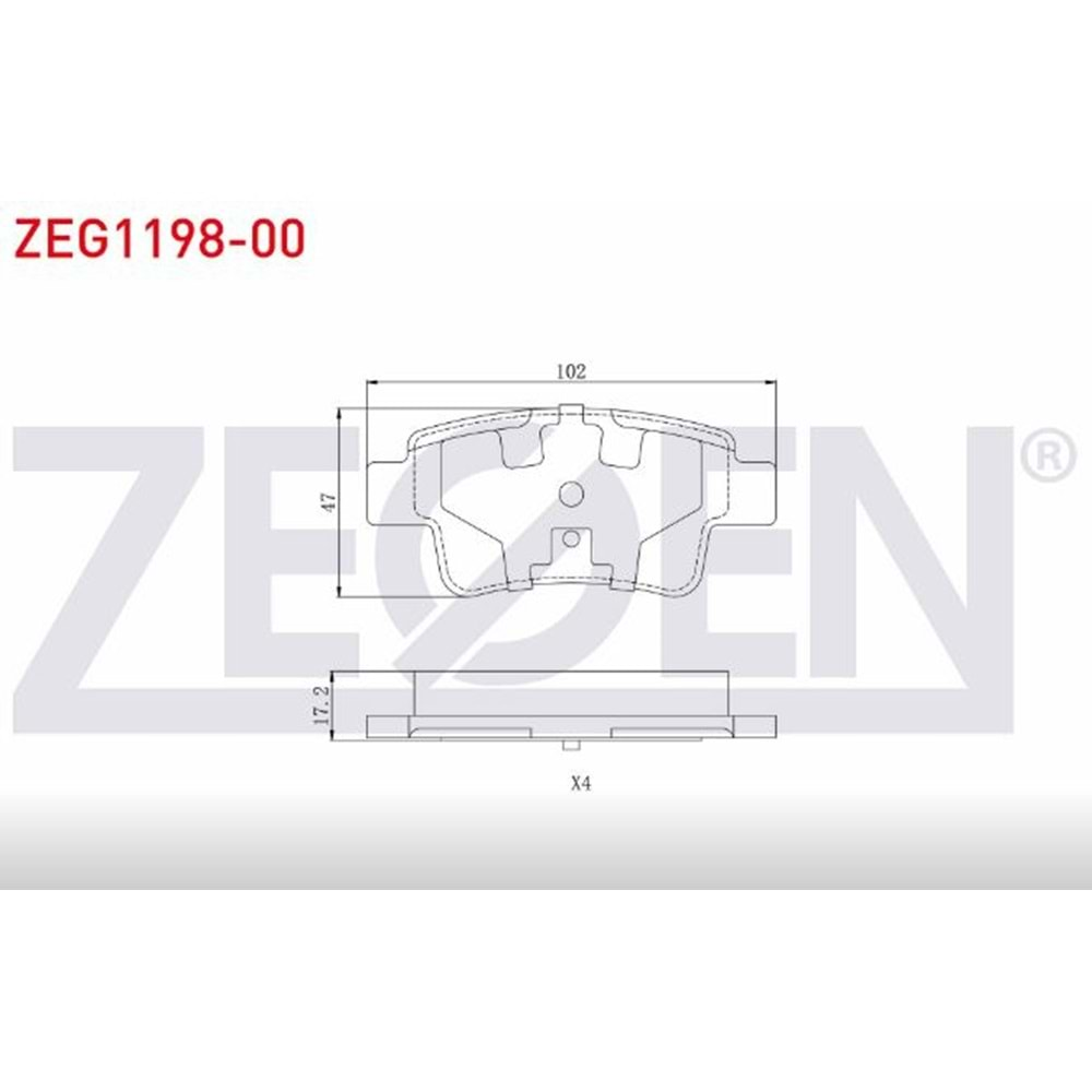 Disk Balata Fiat GrandE Punto (199) 1.4 Arka - Zegen