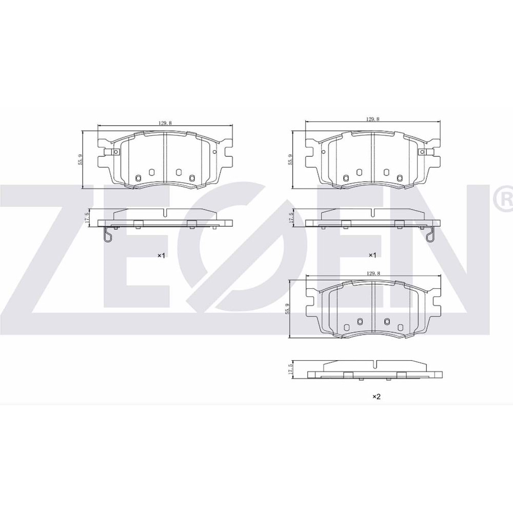 Disk Balata Hyundai İ20 I, Accent III, Kia Rio II Ön - ZEGEN