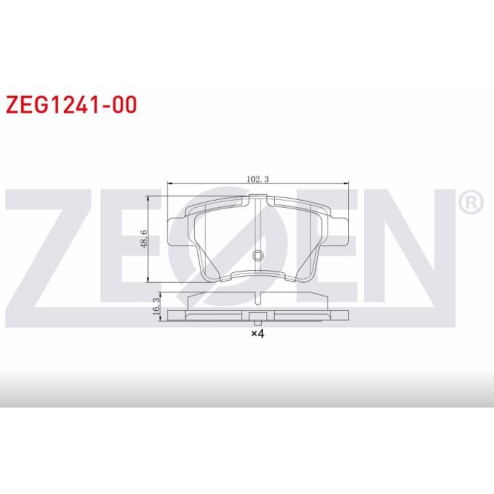 Disk Balata Citroen C4 Picasso, Grand Picasso Arka - WALBURG