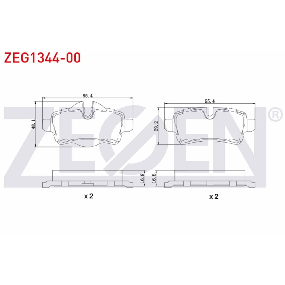 Disk Balata minİ Cooper Clubman (R55) 1.6 D Arka -