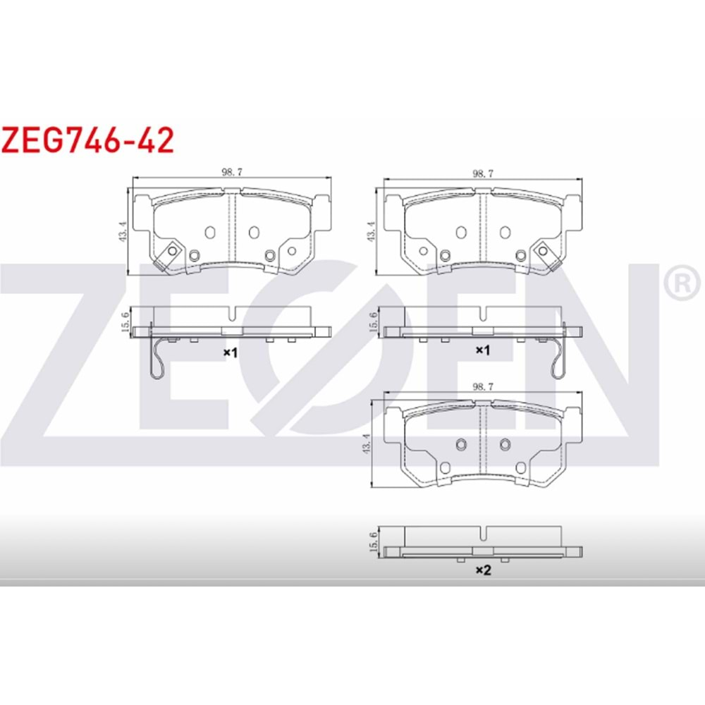 Disk Balata Ssangyong MUSSO (FJ) 2.2 TD Arka -