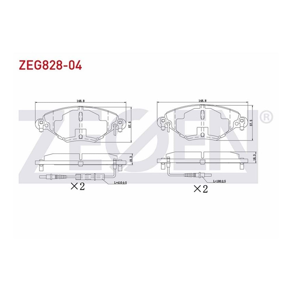 Disk Balata Citroen C5 Ön - ZEGEN