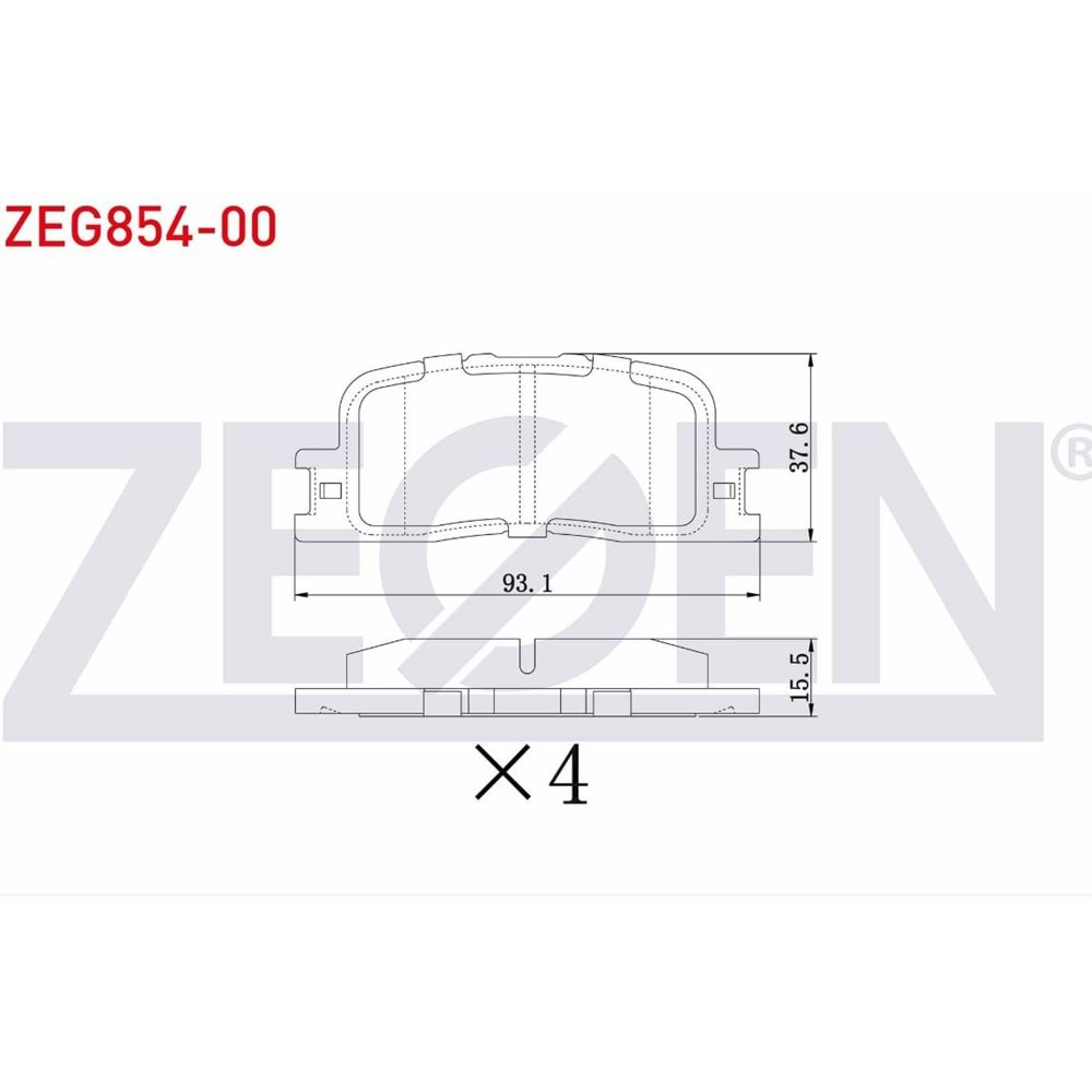 Disk Balata Toyota Camry (V30) 2.4 VVT, Chery Alıa Arka -