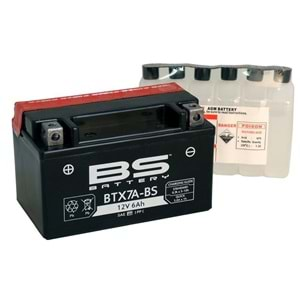 BS BTX7A-BS (YTX7A-BS) 12V-6 AMPER 105 CCA BAKIMSIZ AKÜ