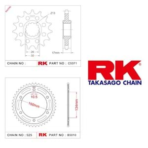 Rk Dişli Seti Honda Cbr 600 Rr 03-06*