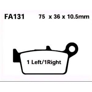 EBC FA131R SİNTERLİ BALATA CR125, CR250, XR400, XR650, YZ400 F