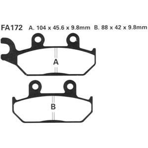 EBC FA172R SİNTERLİ BALATA