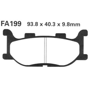 EBC FA199 ORGANİK BALATA ÖN FZ6, MT03, Majesty 400, XJ6 Diversion ABS