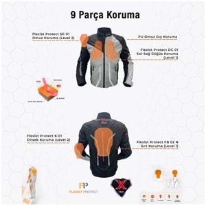 Forte Gt Niagara Yazlık Motosiklet Montu - 2XL Beden