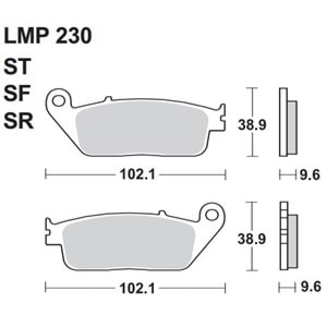 AP RACİNG LMP230 SF SİNTERLİ DİSK BALATA