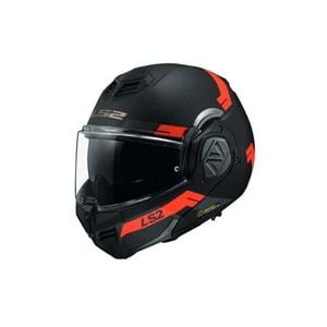 LS2 Advant Bend 180 Derece Açılabilen Motosiklet Kask Siyah-Kırmızı - XL