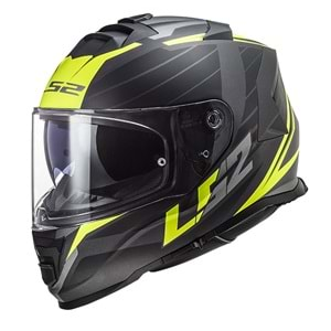 Ls2 Kask Storm 2 Nerve Mat Siyah-Neon Sarı - Xl Beden