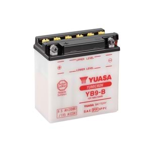 YUASA AKÜ YB9-B 12V-9 AMPER 115 CCA ASİTLİ BAKIM GEREKTİRİR