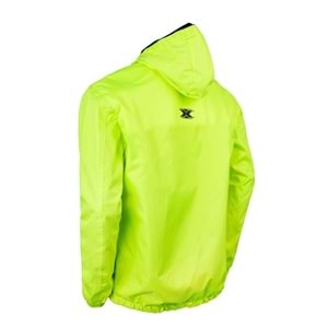 Motosiklet Yağmurluk Korumalı Kapşonlu Neon - XS Beden