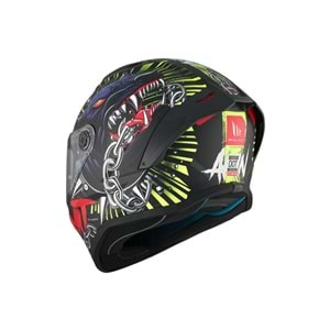 MT Kask Stinger 2 AKIN A3 Motosiklet Kaskı Mat Siyah - L Beden