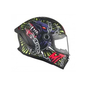 MT Kask Stinger 2 AKIN A3 Motosiklet Kaskı Mat Siyah - XL Beden