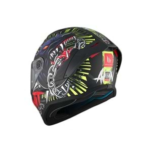 MT Kask Stinger 2 AKIN A3 Motosiklet Kaskı Mat Siyah - XL Beden
