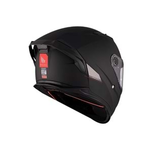 MT Kask Braker A1 Mat Siyah Motosiklet Kask - 2XL Beden