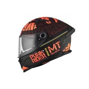 MT Kask Braker Punk Rıder B5 Mat Siyah - XL Beden