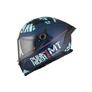 MT Kask Braker Punk Rıder C7 Parlak Siyah - XL Beden