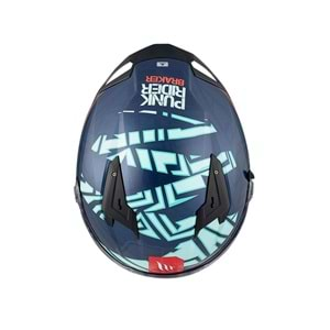 MT Kask Braker Punk Rıder C7 Parlak Siyah - XL Beden