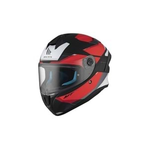 Kask Mt Targo S Kay B5 Mat Siyah-Kırmızı - L Beden