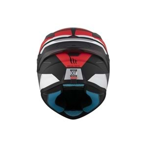 Kask Mt Targo S Kay B5 Mat Siyah-Kırmızı - L Beden