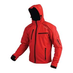 KAPŞONLU MOTOSİKLET MONTU KIRMIZI - S BEDEN