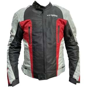 Motosiklet Montu Air Racing Dört Mevsim Beyaz Kırmızı - L Beden