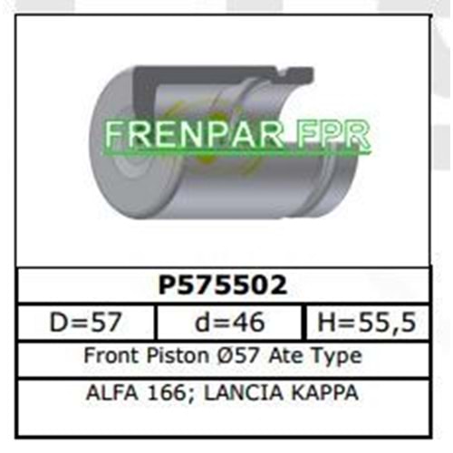 Fren Kaliper Pistonu Ön Ford, Honda, Renault, Rover, Toyota, Vw, Audi, Alfa, Bmw, Citroen, Fiat, Mazda, Peugeot, Volvo
