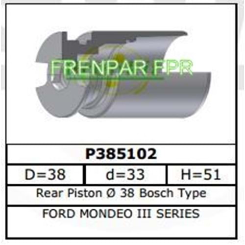Fren Kaliper Pistonu Arka Ford Mondeo