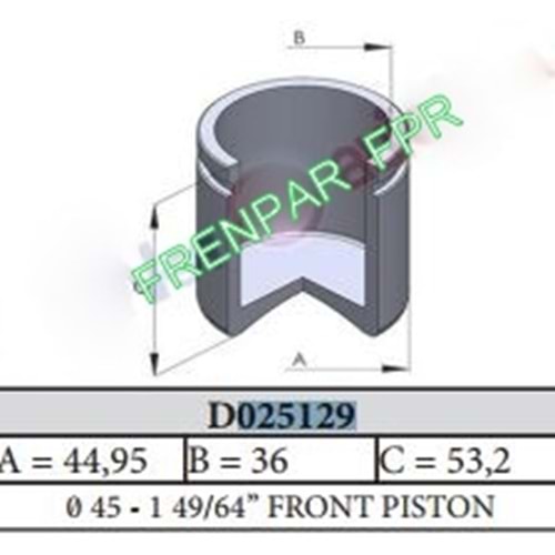 Fren Kaliper Pistonu Citroen Jumper, Fiat Ducato, Peugeot Boxer