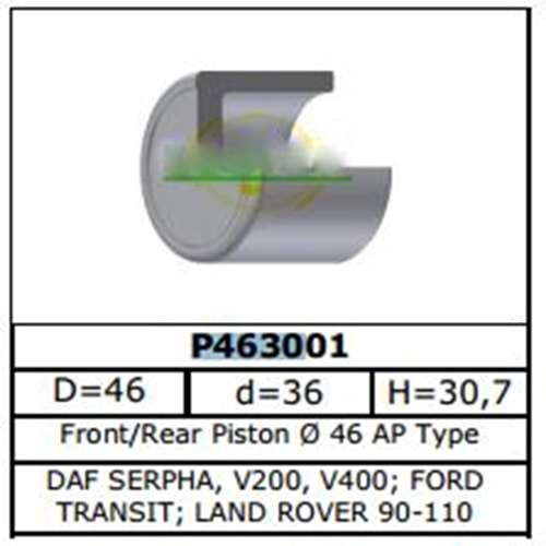 Fren Kaliper Pistonu Ön Land Rover Defender