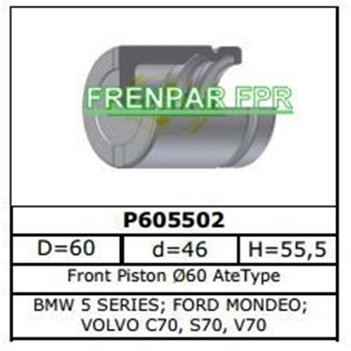 Fren Kaliper Pistonu Ön Audi, Bmw, Vw, Volvo, Reanault, Peugeot, Nissan, Range Rover