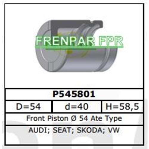 Fren Kaliper Pistonu Ön Audi, Bmw, Fiat, Ford, Kia, Mazda, Opel, Porsche, Seat, Skoda, Vw, Volvo