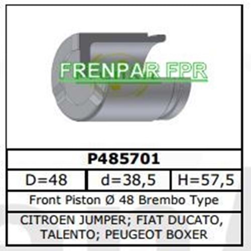 Fren Kaliper Pistonu Ön Citroen, Fiat, Peugeot