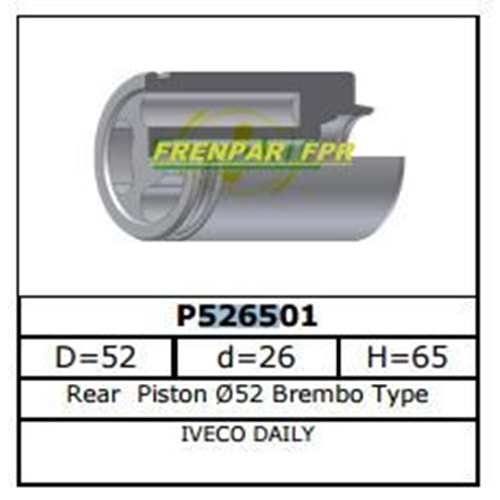 Fren Kaliper Pistonu Arka Ford, Iveco
