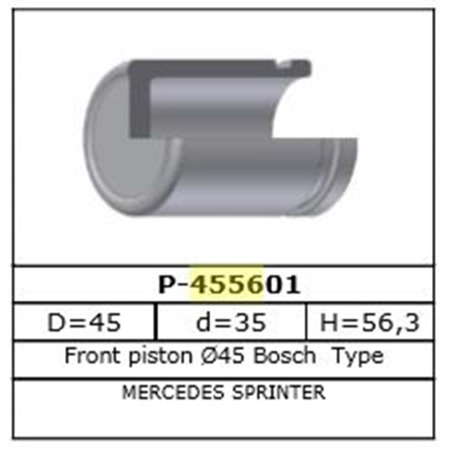 Fren Kaliper Pistonu Ön-Arka Mercedes Sprinter