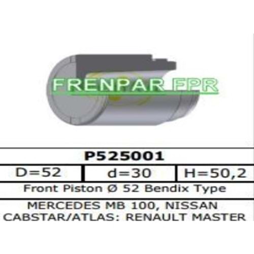Fren Kaliper Pistonu Ön Mercedes, Renault, Suzuki