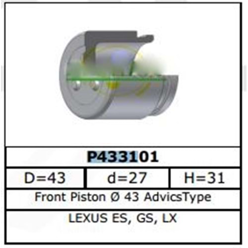Fren Kaliper Pistonu Ön Toyota Hilüx III