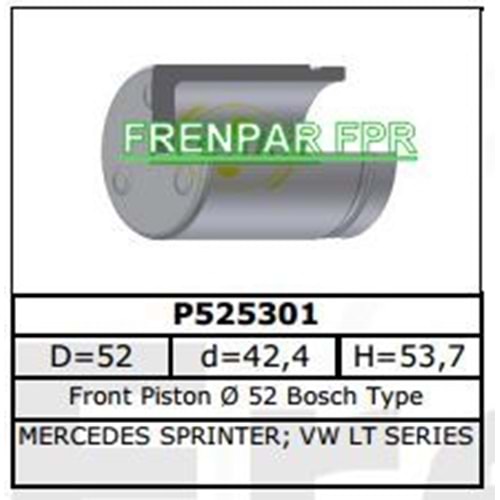 Fren Kaliper Pistonu Arka Mercedes, Vw Lt