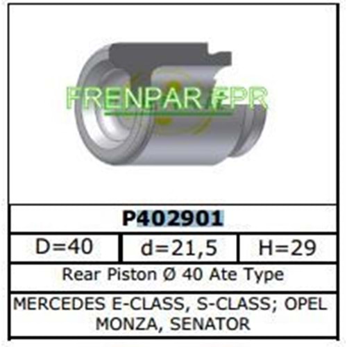 Fren Kaliper Pistonu Arka Mercedes, Opel