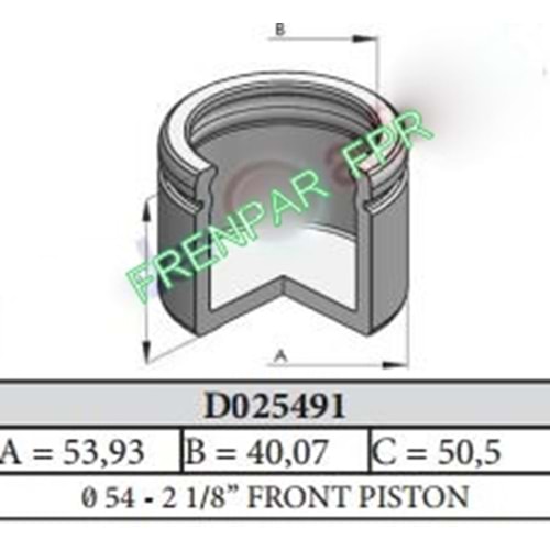 Fren Kaliper Pistonu Ön Dacia, Opel, Renault, Fiat, Ford