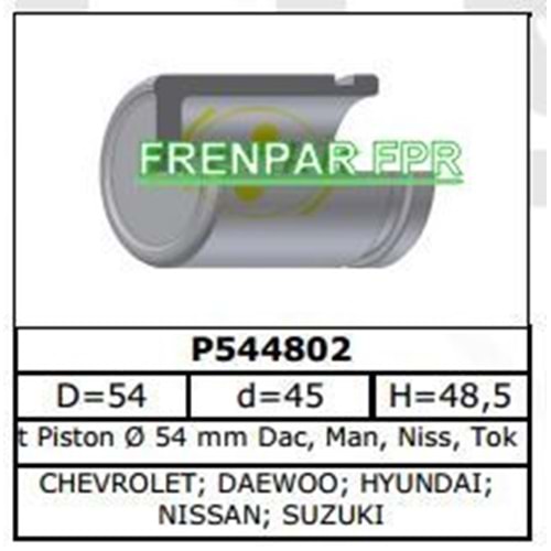Fren Kaliper Pistonu Ön Daewoo, Hyundai, Suzuki