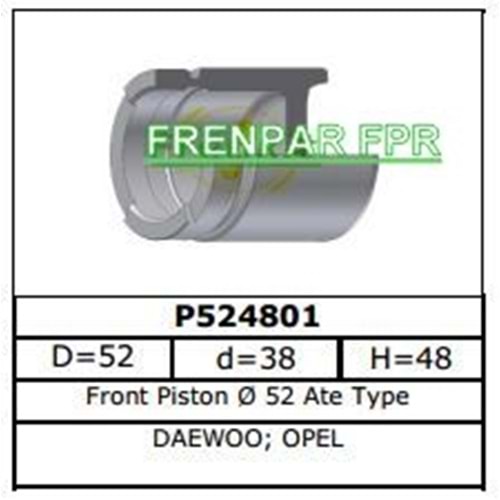 Fren Kaliper Pistonu Ön Daewoo, Opel