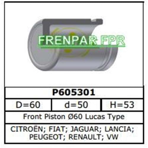 Fren Kaliper Pistonu Ön Citroen, Peugeot, Renault, Jaguar