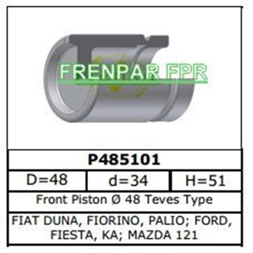 Fren Kaliper Pistonu Ön Fiat, Ford, Mazda 121
