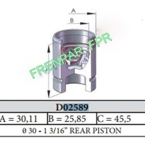 Fren Kaliper Pistonu Arka Daihatsu, Mazda, Suzuki